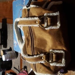 Duffle bag small gently used,  beige